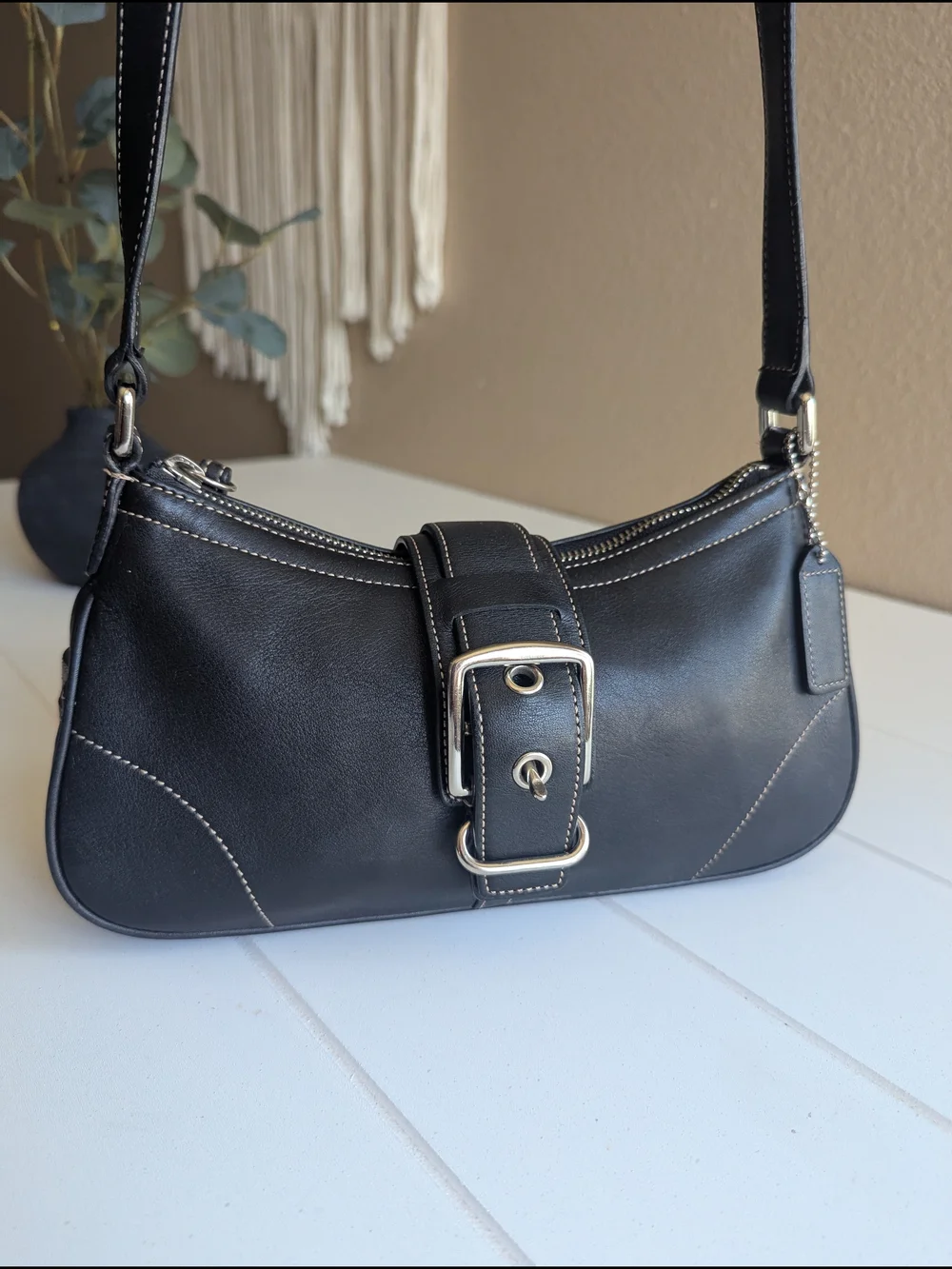 vintage Y2K-era Coach Soho Buckle Small Shoulder Bag
